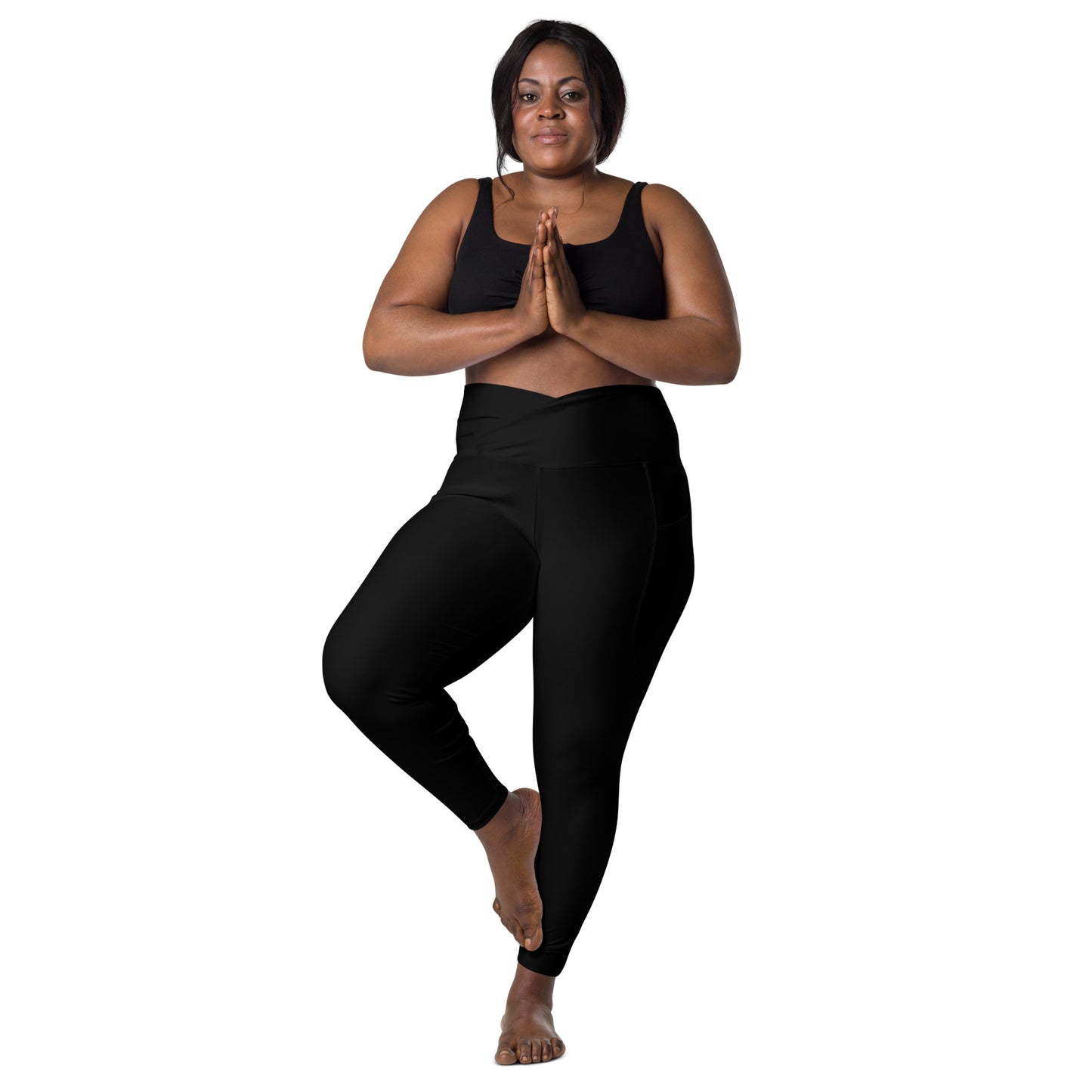 Crossover leggings with pockets - To Be Amor
