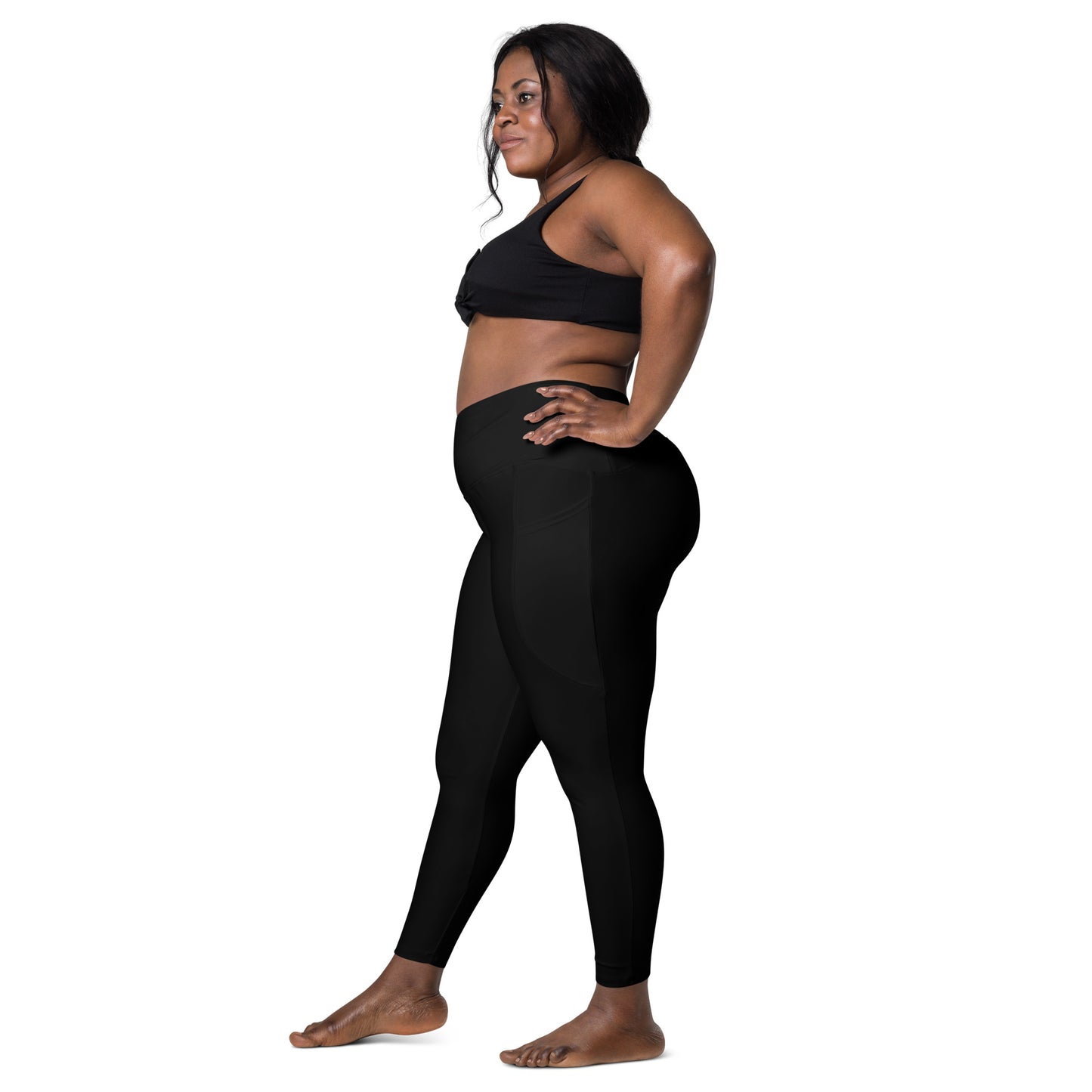 Crossover leggings with pockets - To Be Amor