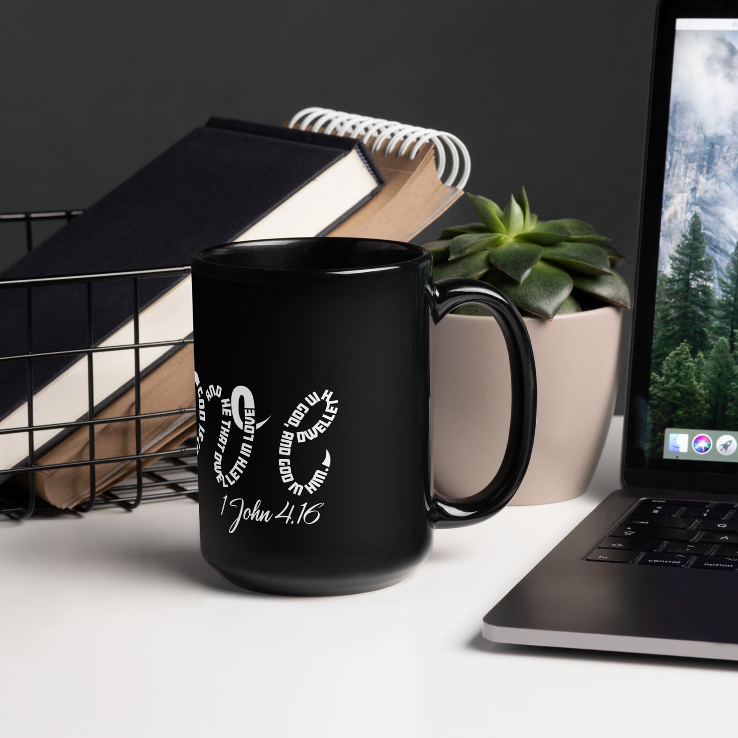 Love Black Glossy Mug - To Be Amor