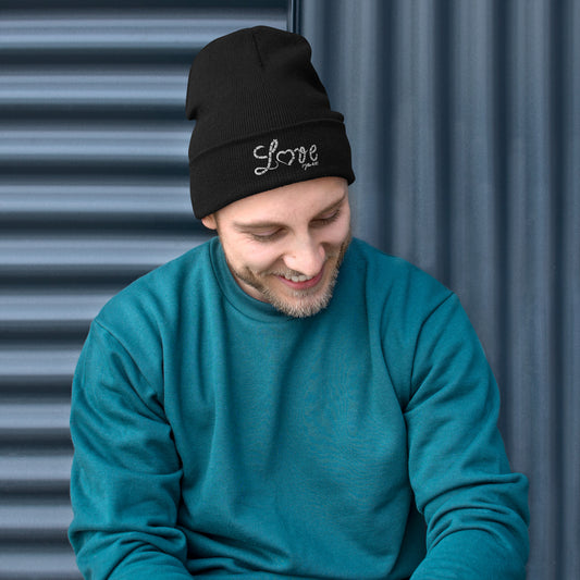 Love Embroidered Beanie - To Be Amor