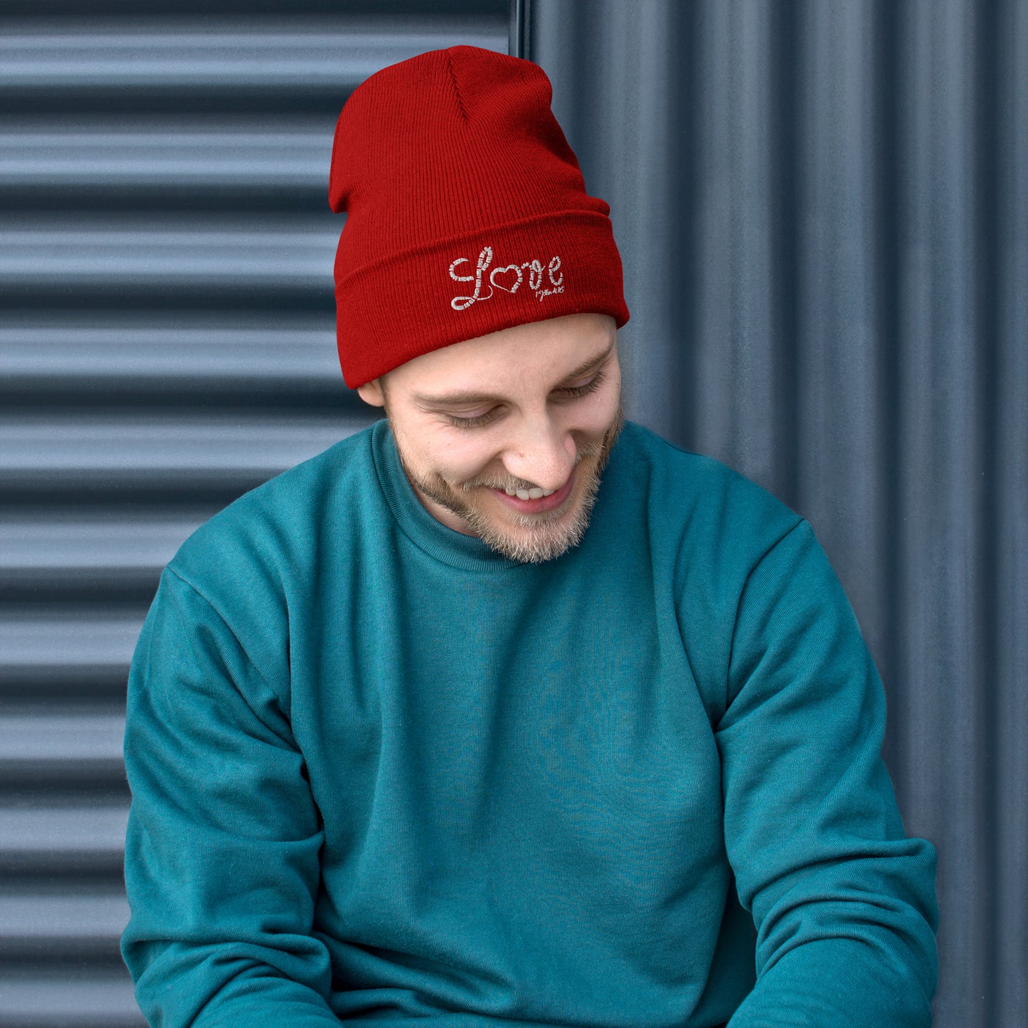 Love Embroidered Beanie - To Be Amor