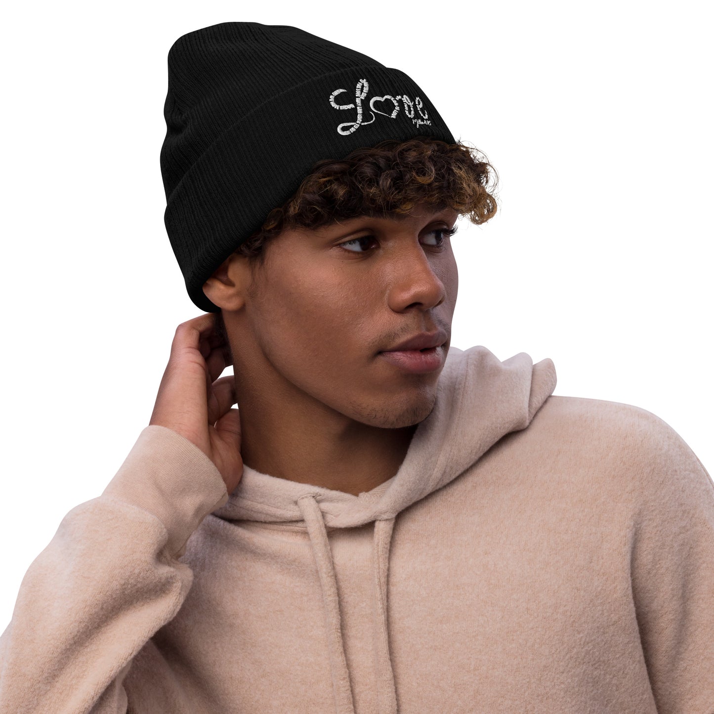 Love Ribbed knit beanie - To Be Amor