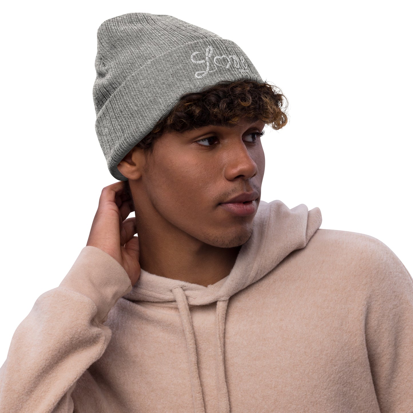 Love Ribbed knit beanie - To Be Amor