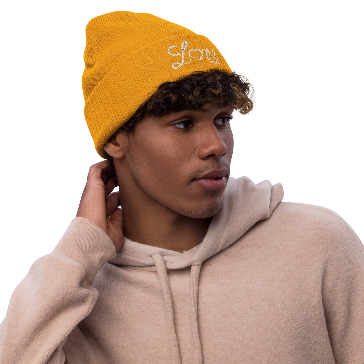 Love Ribbed knit beanie - To Be Amor