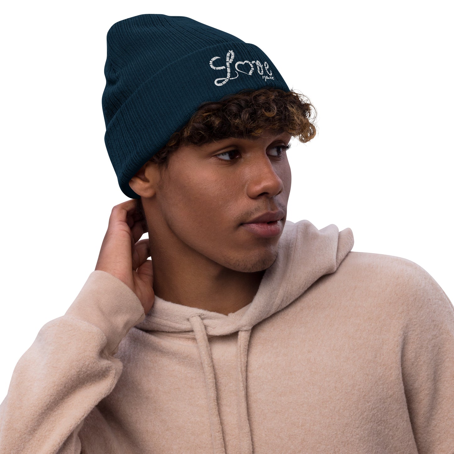 Love Ribbed knit beanie - To Be Amor