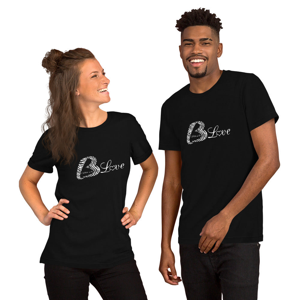 Unisex Blove Zebra t-shirt - To Be Amor