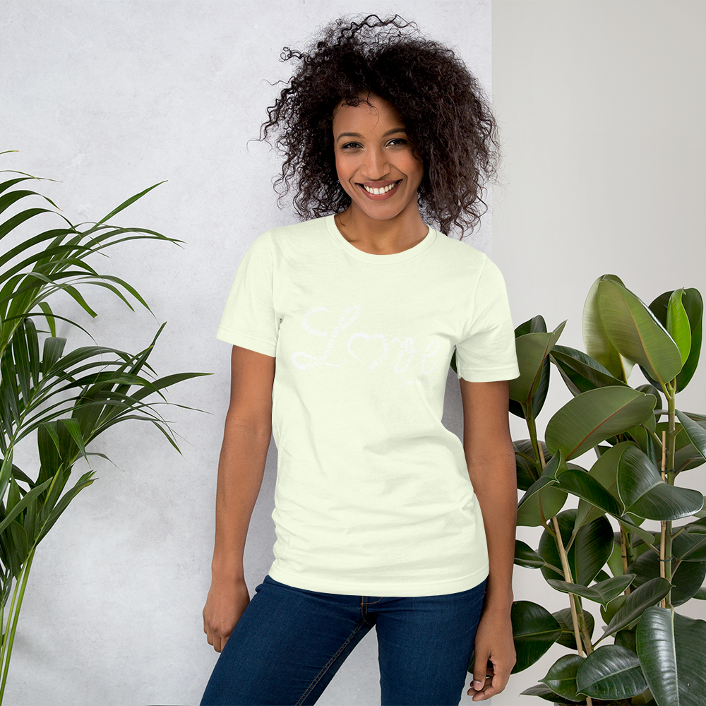 Unisex 1 John 4:16 t-shirt - To Be Amor