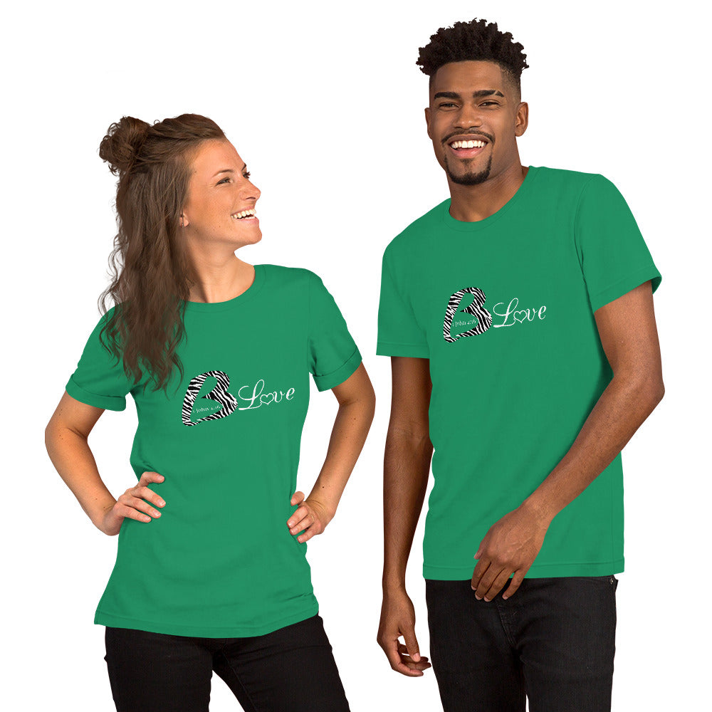 Unisex Blove Zebra t-shirt - To Be Amor