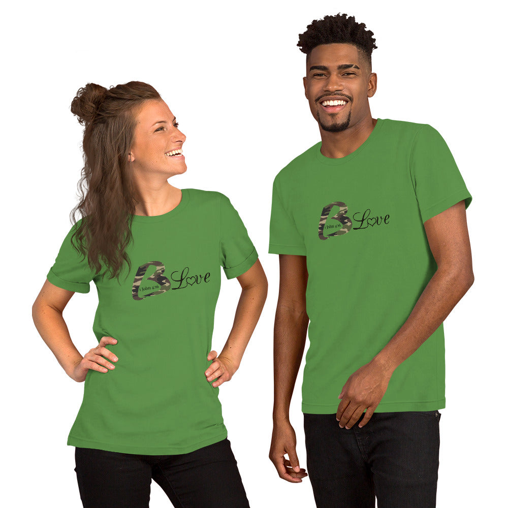 Unisex BLove Camo t-shirt - To Be Amor