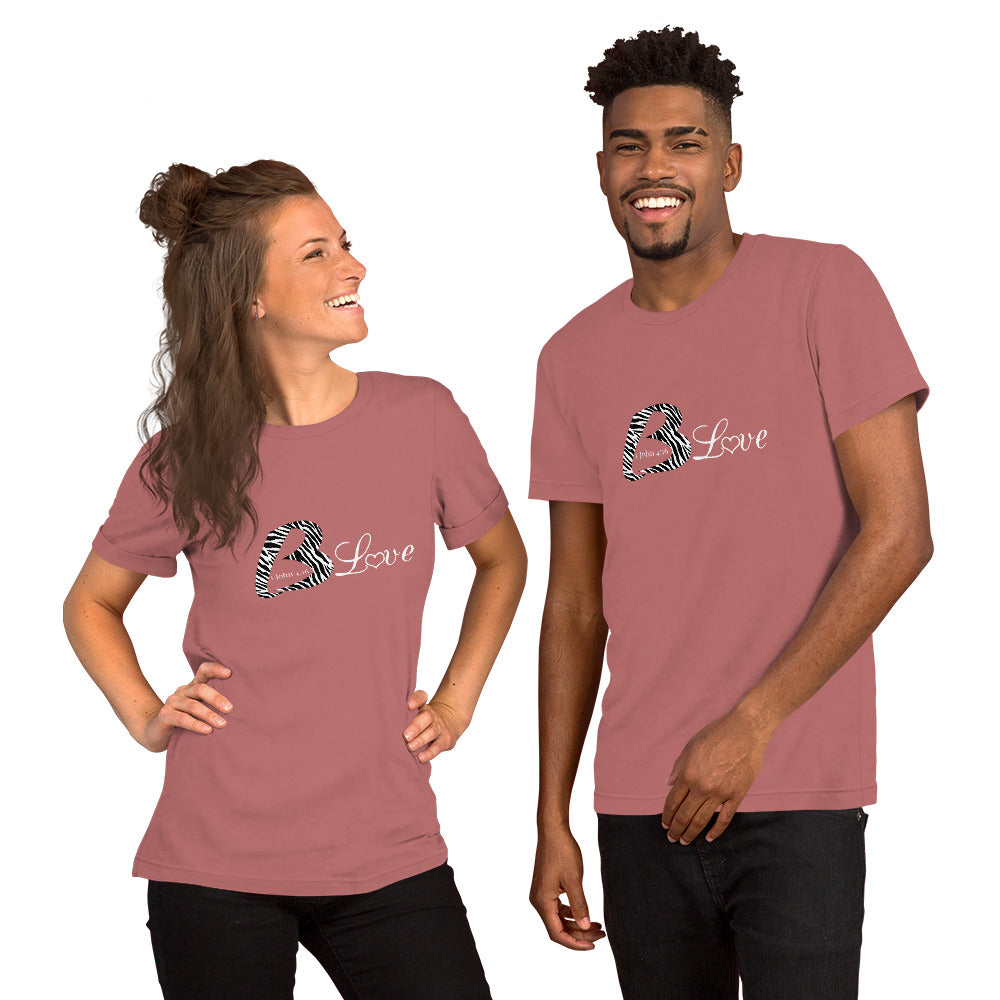 Unisex Blove Zebra t-shirt - To Be Amor