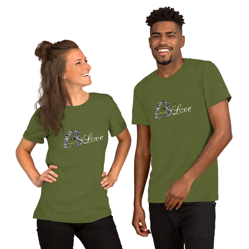 Unisex Blove Zebra t-shirt - To Be Amor