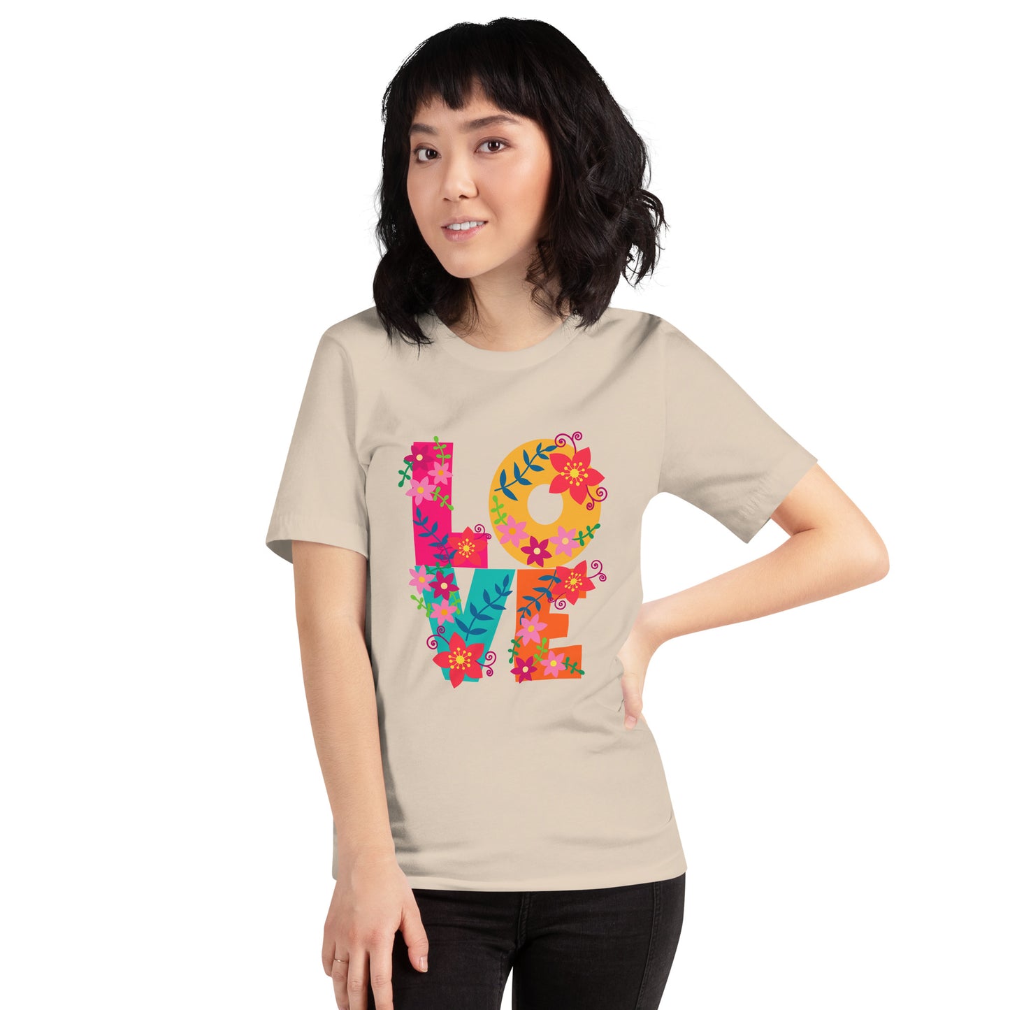 Love All Over Unisex t-shirt - To Be Amor