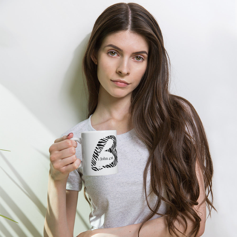 White glossy mug - To Be Amor