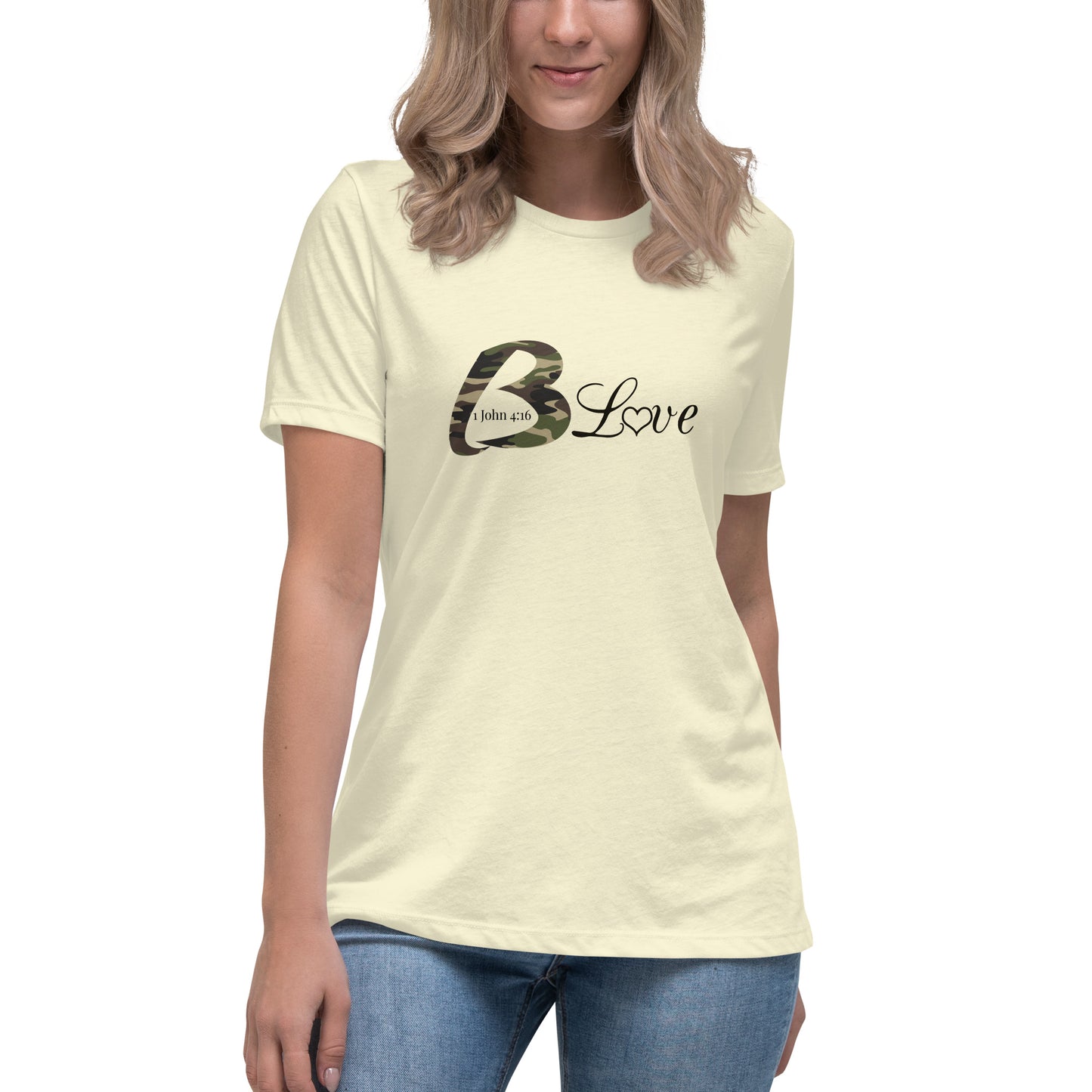 Camo B Love Women's Relaxed T-Shirt - To Be Amor