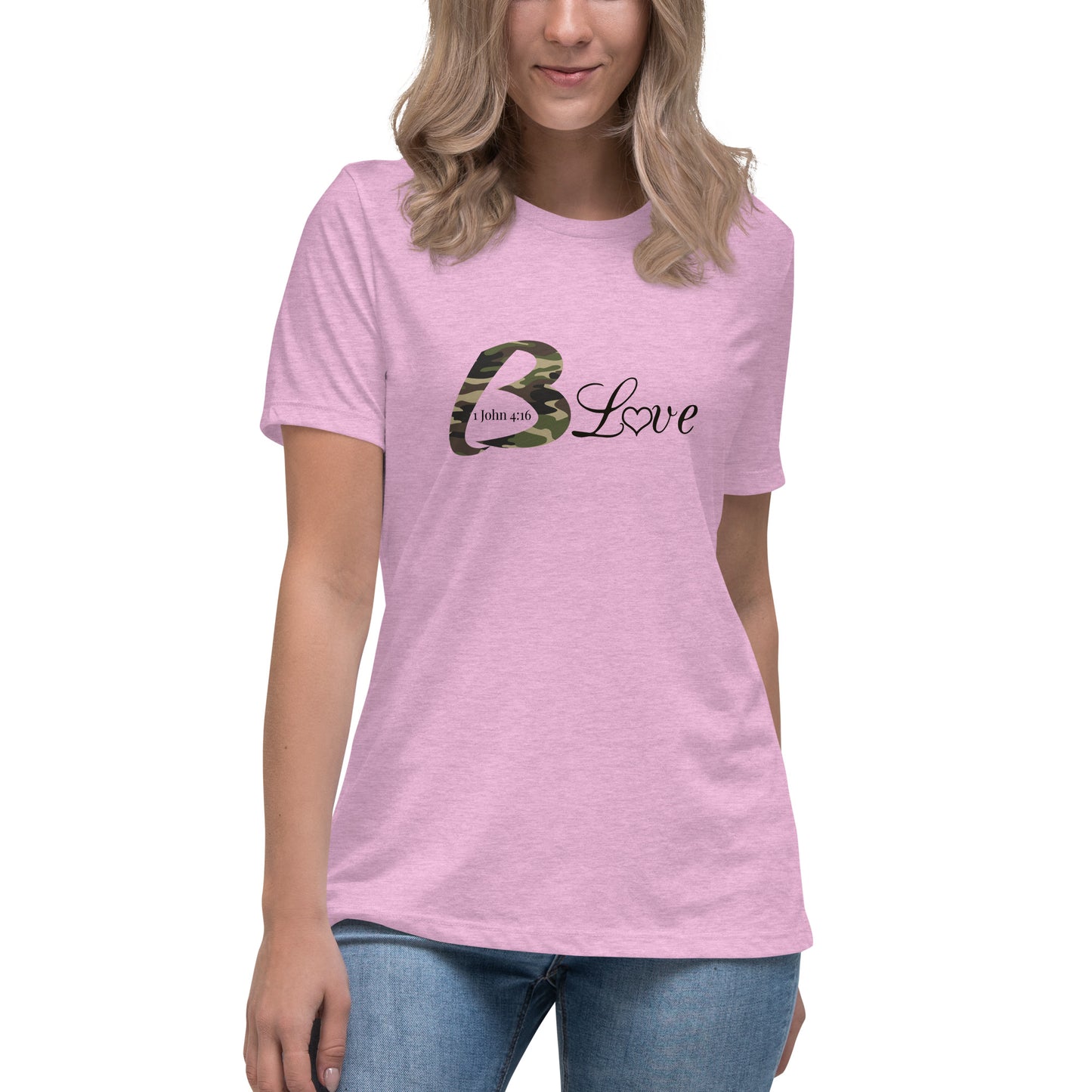 Camo B Love Women's Relaxed T-Shirt - To Be Amor