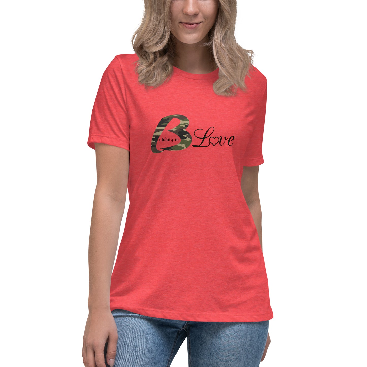 Camo B Love Women's Relaxed T-Shirt - To Be Amor