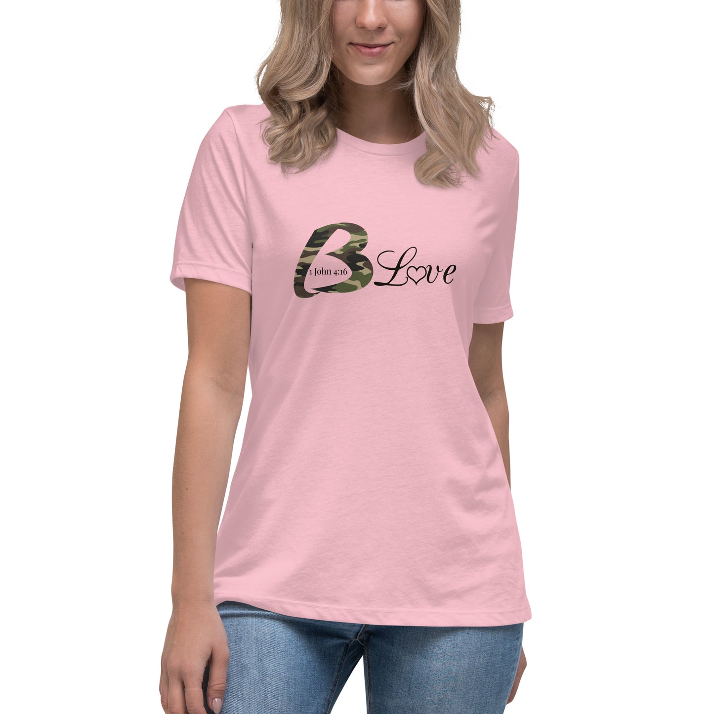 Camo B Love Women's Relaxed T-Shirt - To Be Amor