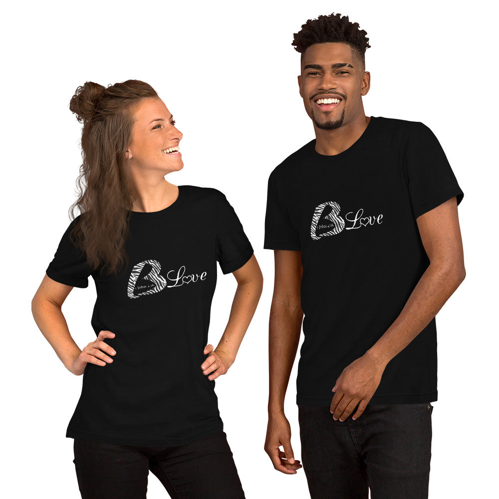 Unisex Blove Zebra t-shirt - To Be Amor 