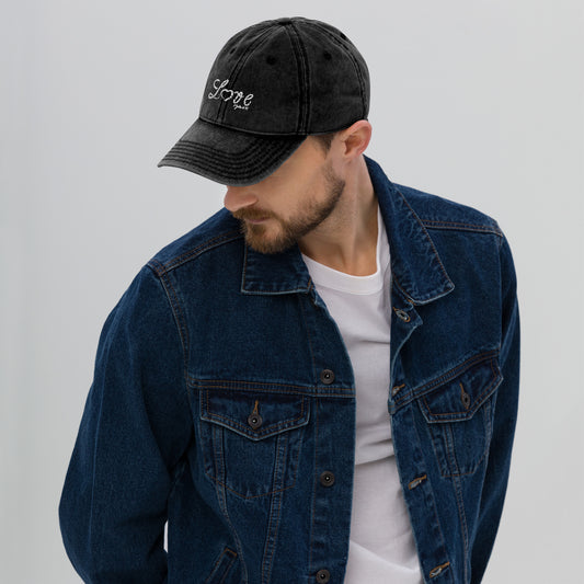 Love Vintage Cotton Twill Cap - To Be Amor 