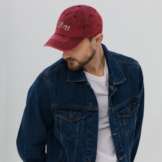 Love Vintage Cotton Twill Cap - To Be Amor 