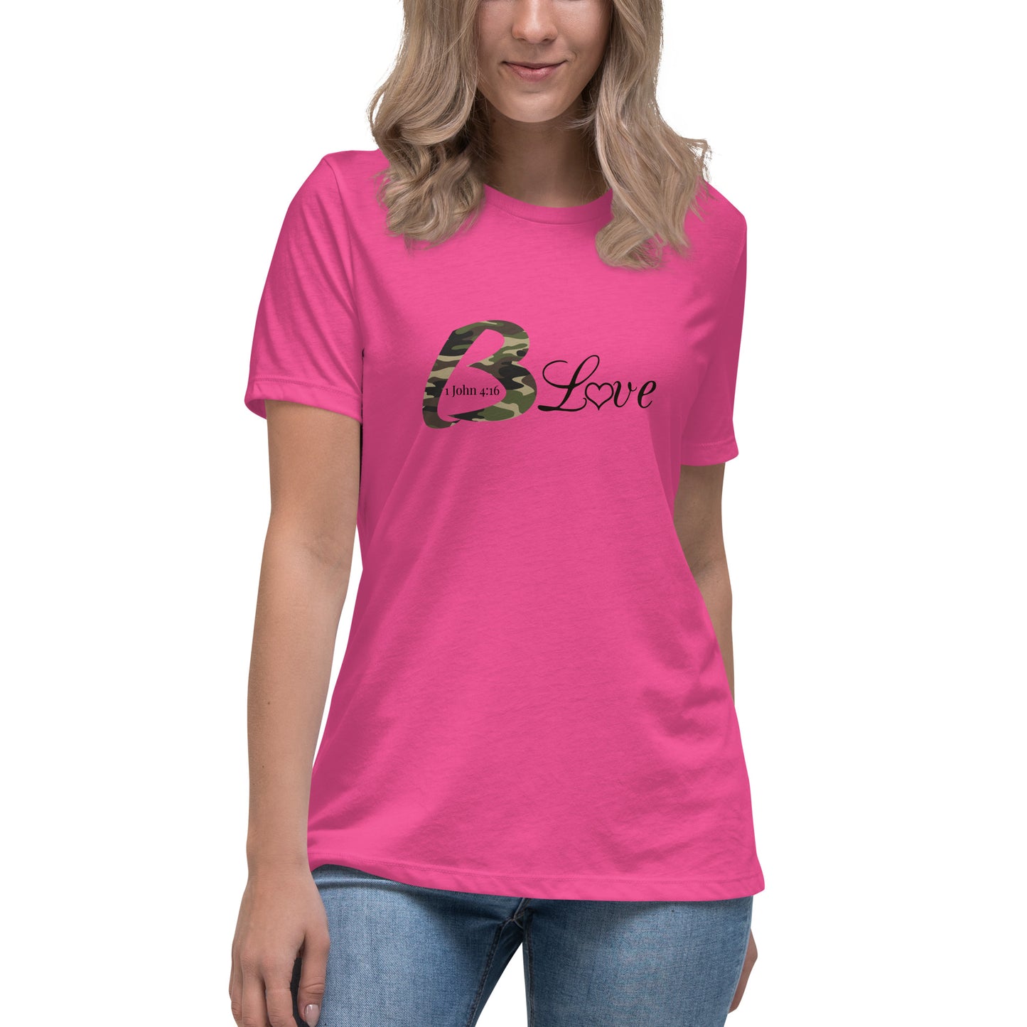 Camo B Love Women's Relaxed T-Shirt - To Be Amor 