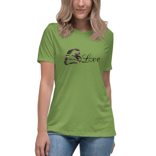 Camo B Love Women's Relaxed T-Shirt - To Be Amor 